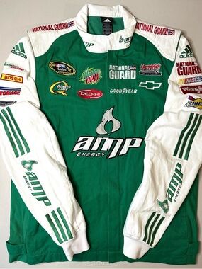 Adidas Dale Earnhardt Jr. #88 AMP Energy National Guard NASCAR Racing Jacket XL